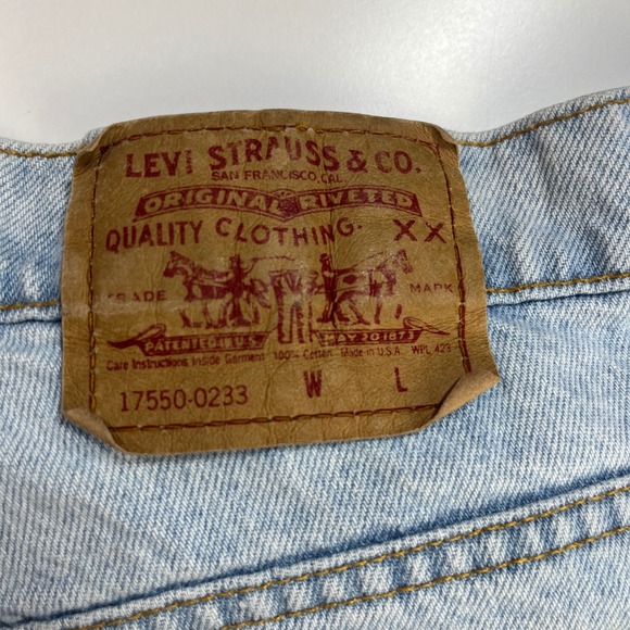 Vintage 90's Levi's 17550 Jeans Women's Light Wash Made in USA 11M 29x27.5 Read - Picture 5 of 16